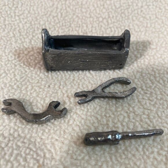 Michael Ricker Pewter Tool Box with removable tools "Park City Collection" - Picture 2 of 5